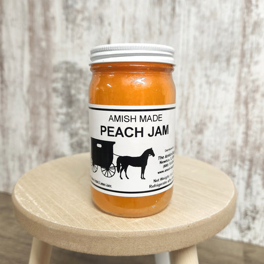 Amish Made Peach Jam 8oz