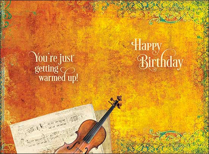 Birthday Card: You're just getting warmed up! Happy Birthday