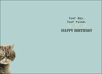 Birthday Card: whatdya mean 'share my cake?'